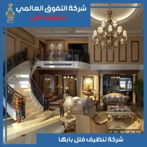 تنظيف فلل بابها